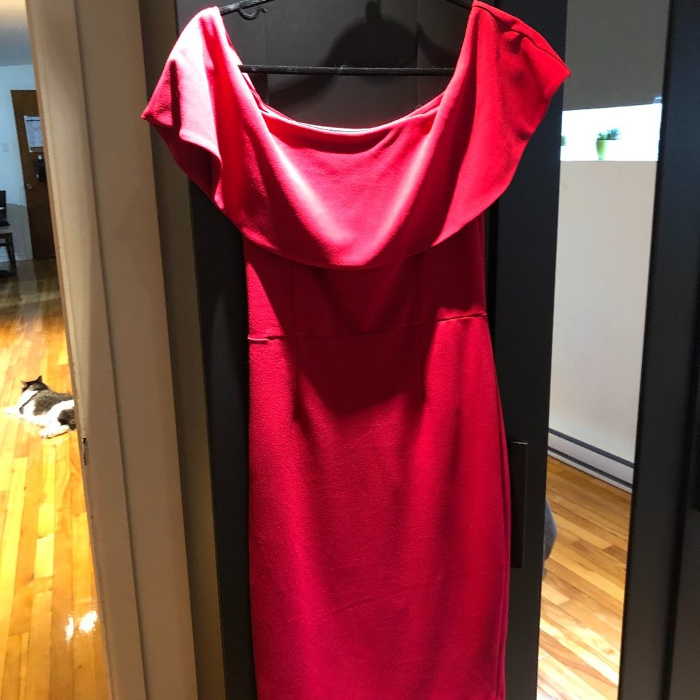 Red Off the Shoulder Dress